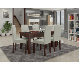 RODOS 56 Asztal és szék készlet Sötét dió