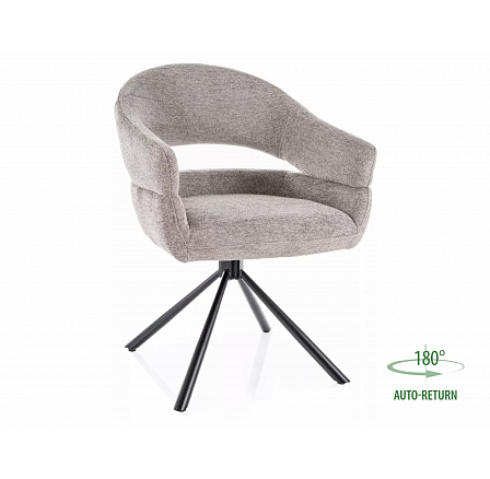 BORGO RAVEN étkezőszék, Szürke 07/Fekete