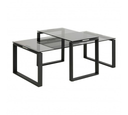 Katrine dohányzóasztal készlet, 2 darab, füstös