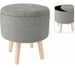 Neely L szék tárolóhellyel, világosszürke