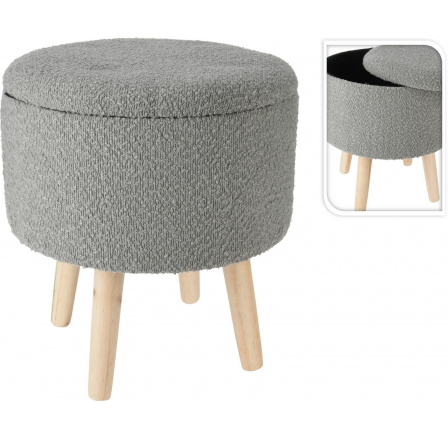 Neely L szék tárolóhellyel, világosszürke