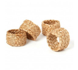 4 darabos juta szalvétagyűrű készlet