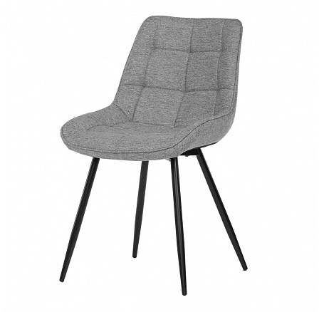 Jídelní židle, šedá, látka, CT-395 SIL2
