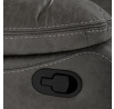 Polohovací křeslo, šedá, látka vintage, TV-4092 GREY3