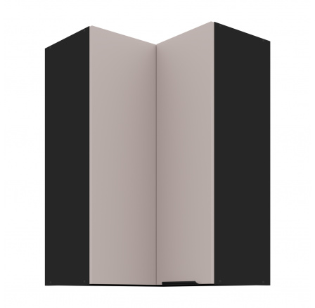 Horní skřínka ARONA - 60x60 GN-90 2F (90°), Černá mat/Kašmír