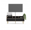 TV komoda RUBY, Hickory/Černá