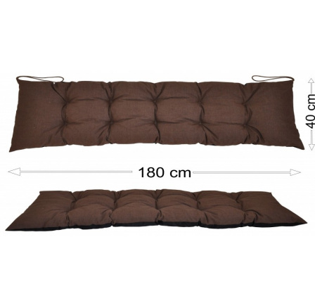 Podsedák 180x40 hnědý melír