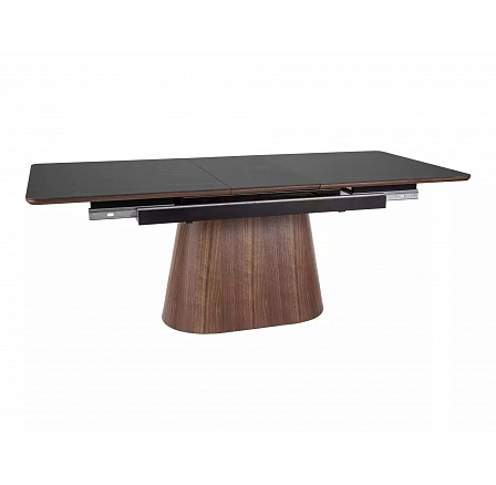 MONACO étkezőasztal, Fekete / Dió