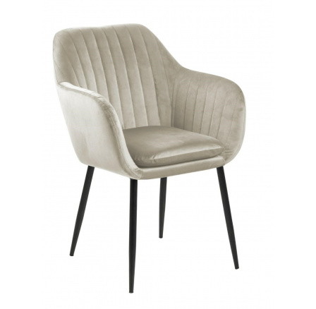 Emilia Velvet szék homok / fekete