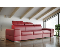SKÓRA NATURALNA SOFA ROYAL III 295 CM - Skóra czerwona