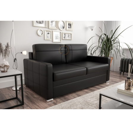 SOFA AVANTI IV 187CM - Czarna eko skóra