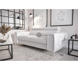 SOFA ORION II 185 CM SKÓRA NATURALNA - Skóra biała