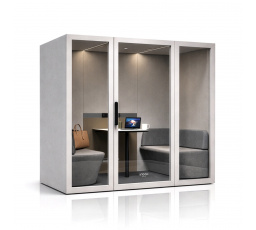 Akusztikus fülke irodába INBOX 4 személy részére 2200 x 2200 x 1220 mm