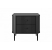 Zestaw szafek nocnych Vesper 56 cm - czarny / czarne nogi