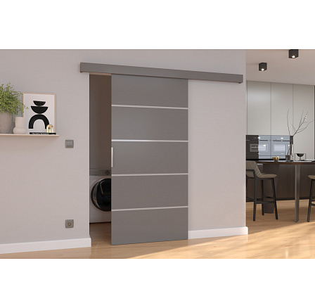 Falra szerelhető tolóajtó BIELLA 106 Szürke