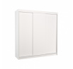 Tolóajtós szekrény MEGAN 200 Fehér+Fehér