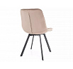 MONTI VELVET forgó étkezőszék, Sötét Bézs Bluvel 40/Fekete