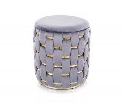 TIARA puff, Szürke Bársony