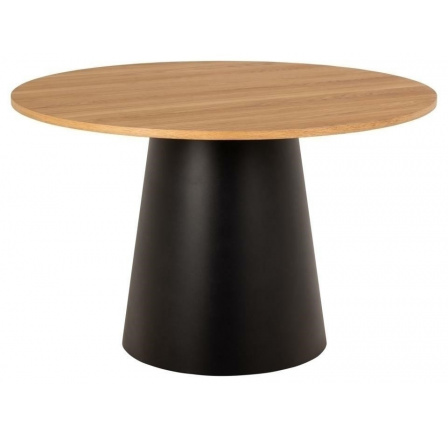 Soli kerek asztal 120 cm tölgy/fekete