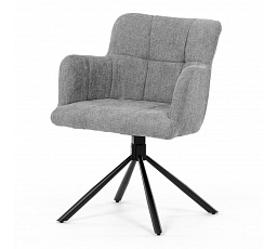 Jídelní židle, šedá, látka, DCH-T1122 GREY2
