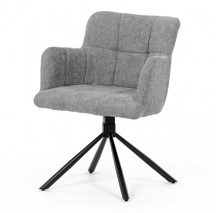 Jídelní židle, šedá, látka, DCH-T1122 GREY2