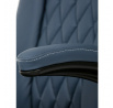 Kancelářské křeslo, houpací mechanismus, modrá ekokůže, KA-Y344 BLUE