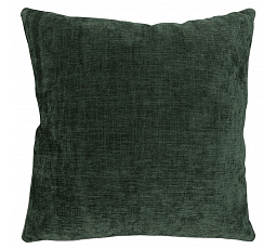 Párna töltettel - sötétzöld, 100% poliészter, 45 x 45 cm