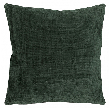 Párna töltettel - sötétzöld, 100% poliészter, 45 x 45 cm
