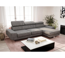NAROŻNIK MILANO MINI 270 CM - Odcienie szarości , prawa
