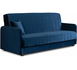 Sofa Rozkładana PORTO Granatowa Welurowa