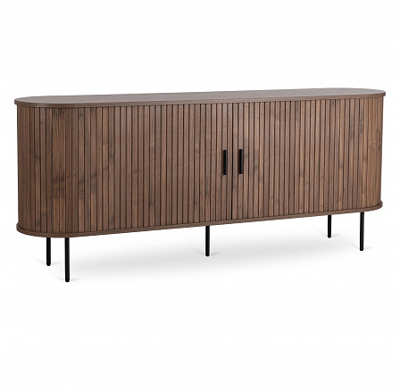 Komoda TRISH 180 cm Dwudrzwiowa Rozsuwana Orzech