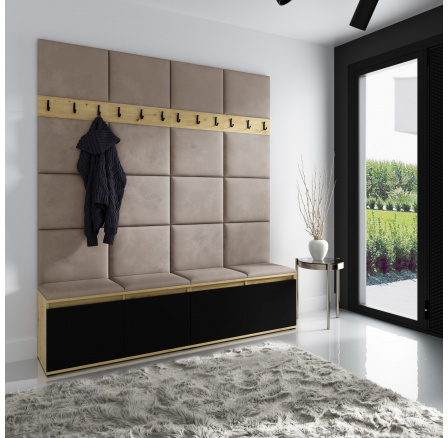 EMI 4 előszobafal, Trinity 03/Artisan+fekete