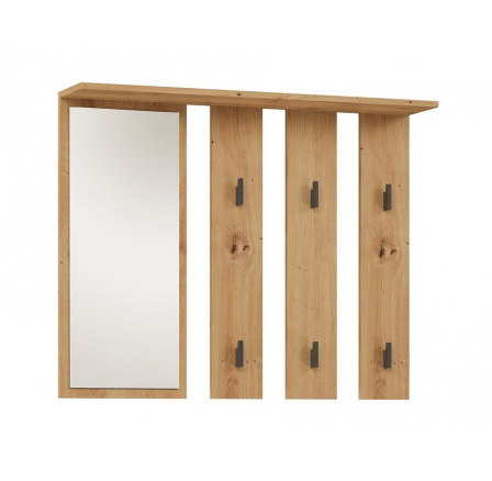 Věšák se zrcadlem PARGAS dub sonoma