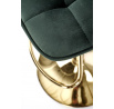 H120 bárszék, Arany/Sötétzöld