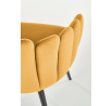 Étkezőszék K410, mustárszínű bársony
