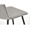 Étkezőszék K525 VELVET, Szürke/Fekete