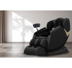 SOLARIA masszázs- és fűtési funkcióval ellátott dönthető fotel, fekete ökobőr