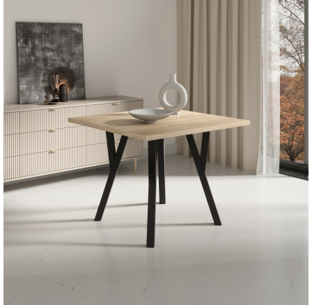 RODOS 83 Asztal Sonoma+Fekete