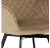 Jídelní židle, béžová, sametová látka, DCH-425 CAP4