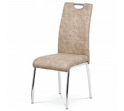 Jídelní židle, béžová, látka vintage, HC-486 CRM3