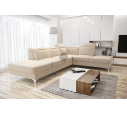 NAROŻNIK TAPICEROWANY OSLO 295x220 - prawa , Odcienie kremowego