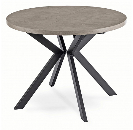 Stół LUKAS Rozkładany 100-250 cm Beton/Czarny