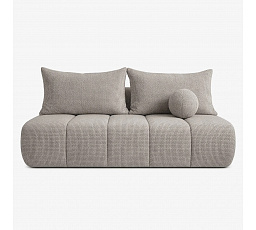 Sofa Rozkładana SARIA Jasnoszara Szenilowa