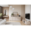 LORINI RTV 150 2SZ - cashmere / T-bar czarny / cokół