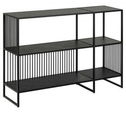 Alacsony Strington polc fekete