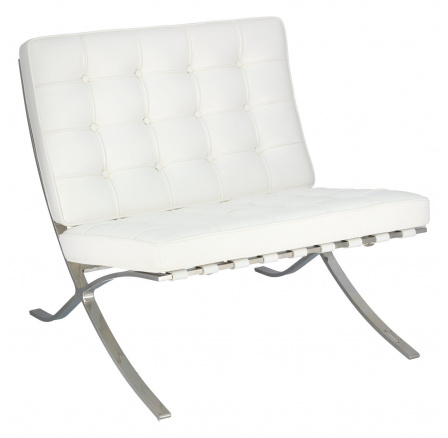 BA1 szék fehér öko bőr