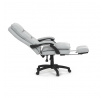 Kancelářské křeslo, synchronní mechanismus, stříbrná látka, KA-Y350 SIL