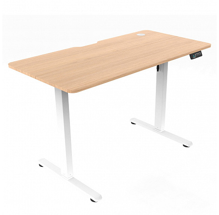 Ergonomikus asztal fokozatmentes magasságállítással 120x60 cm, melamin, tölgy, LT-H2210 OAK