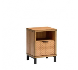 Éjjeliszekrény Fonti F13 lábakkal Karamell tölgy