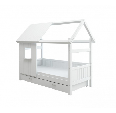 Postel 1/2 domeček s úl. prostorem Romantic 451 bílá